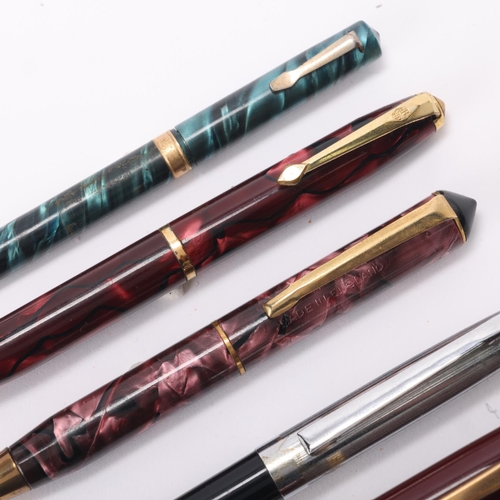 510 - A collection of 9 vintage propelling pencils, including models by Onoto, Conway, Sheaffer, Eversharp... 