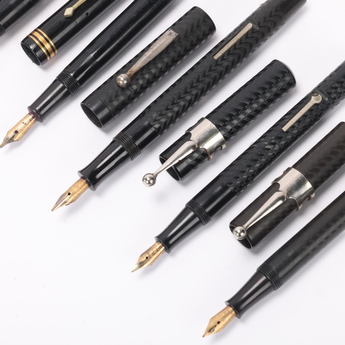 511 - 6 vintage Conway Stewart fountain pens with 14ct gold nibs, most circa 1940s'/50s', includes models ... 