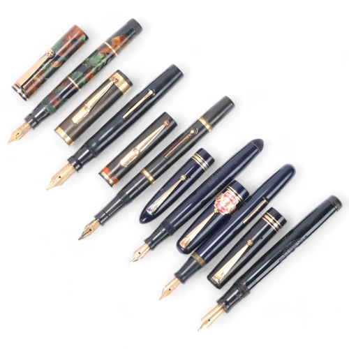 516 - 6 vintage Mabie, Todd & Co / Swan fountain pens, models include, Leverless, Self-Filler, Eternal, al... 