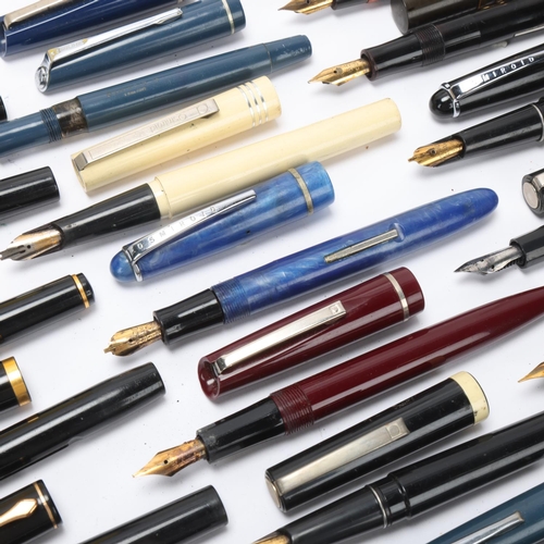 525 - A collection of 26 Osmoroid fountain pens from early to mid 20th century, models include, 75, 65, Bo... 