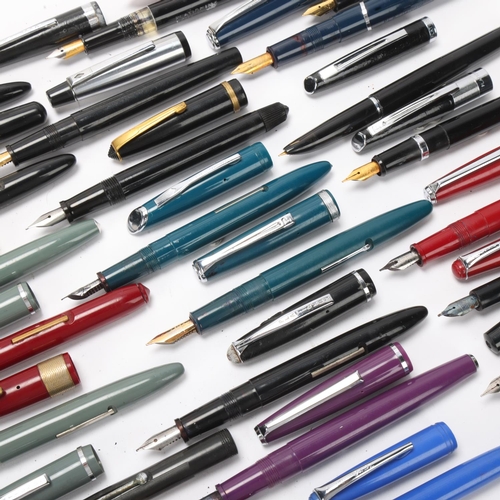 526 - 26 Platignum fountain pens, including models, Reliance, Regal, Statesman, Visi-ink, Senior etc