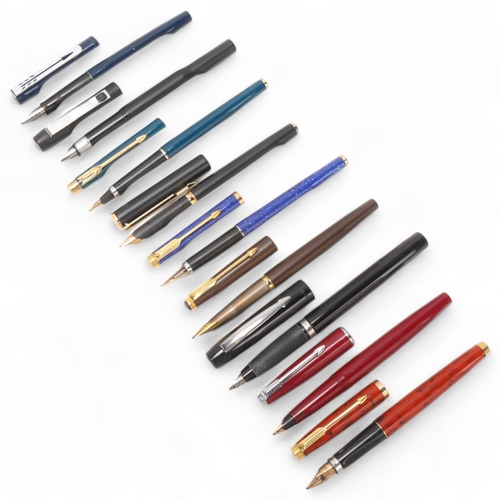 535 - 9 Parker fountain pens, 1970s' to 1990s'