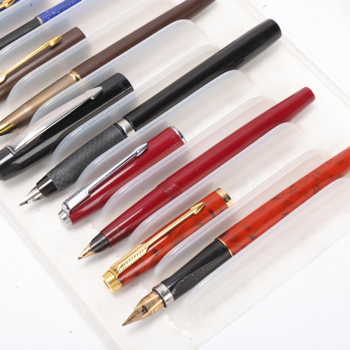 535 - 9 Parker fountain pens, 1970s' to 1990s'