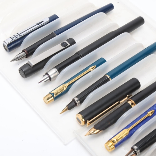 535 - 9 Parker fountain pens, 1970s' to 1990s'