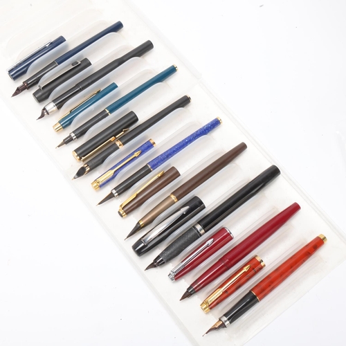 535 - 9 Parker fountain pens, 1970s' to 1990s'