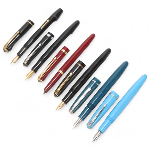 537 - 6 vintage Conway Stewart fountain pens, including Model 150, 