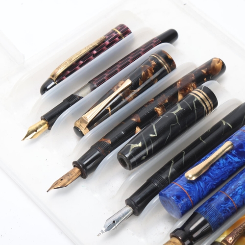 541 - 6 vintage fountain pens, including Conway Stewart 58, Parker Duofold, Progress, Wyvern Perfect No 81... 