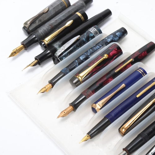 546 - 11 vintage fountain pens, including Selsdon, Stoffhaas, Wellgram, Wilson, Special, Wingflow, WP&Co, ... 