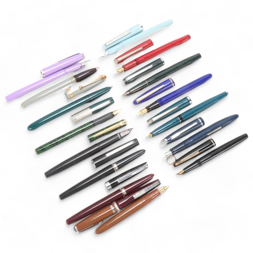 564 - 15 vintage fountain pens, makers include Kreuzer, Kingston, Truepoint, Staedtler, Hero etc