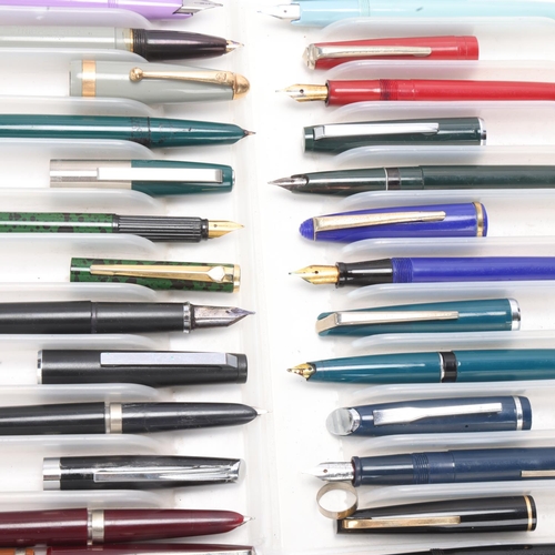 564 - 15 vintage fountain pens, makers include Kreuzer, Kingston, Truepoint, Staedtler, Hero etc