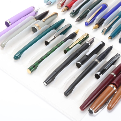 564 - 15 vintage fountain pens, makers include Kreuzer, Kingston, Truepoint, Staedtler, Hero etc