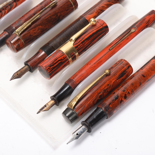 566 - 7 Vintage fountain pens, 3 Waverley (MacGiven and Cameron), 1 Yale and 3 others