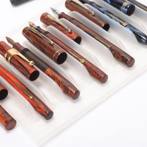 566 - 7 Vintage fountain pens, 3 Waverley (MacGiven and Cameron), 1 Yale and 3 others