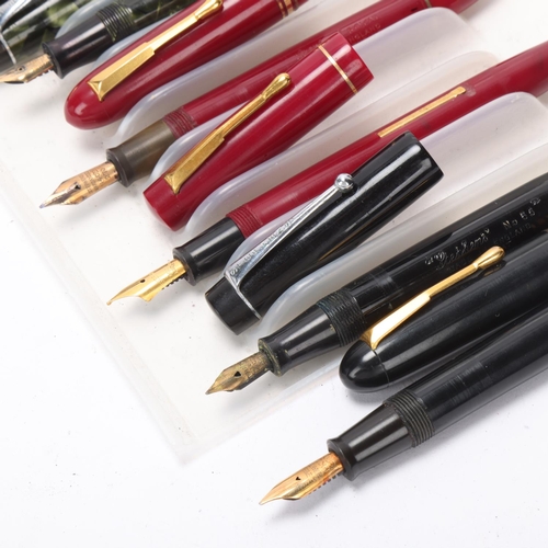 568 - 6 vintage Stephens fountain pens,  includes models, No56, Royal, No106 and a Summit S.125, 5 with 14... 