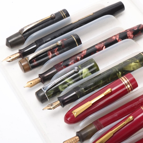 568 - 6 vintage Stephens fountain pens,  includes models, No56, Royal, No106 and a Summit S.125, 5 with 14... 