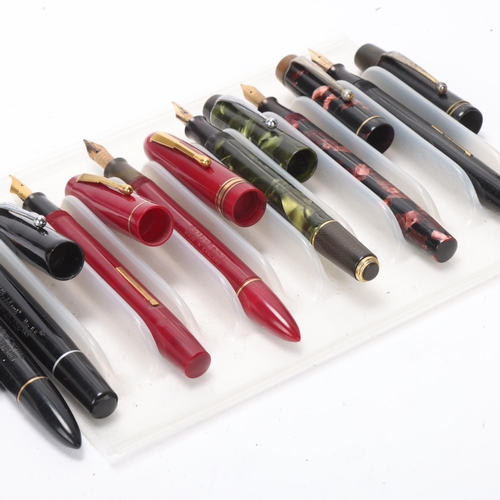 568 - 6 vintage Stephens fountain pens,  includes models, No56, Royal, No106 and a Summit S.125, 5 with 14... 