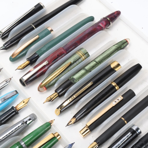 571 - 12 mid to late 20th century fountain pens, 3 x Scripto, 3 x Papermate, 3 x Centropen, 2 x Tallon, 1 ... 