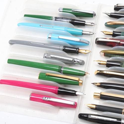 571 - 12 mid to late 20th century fountain pens, 3 x Scripto, 3 x Papermate, 3 x Centropen, 2 x Tallon, 1 ... 