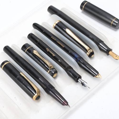 572 - 10 vintage fountain pens, early to mid 20th century, includes models by Mercedes, Swan(Mabie, Todd),... 