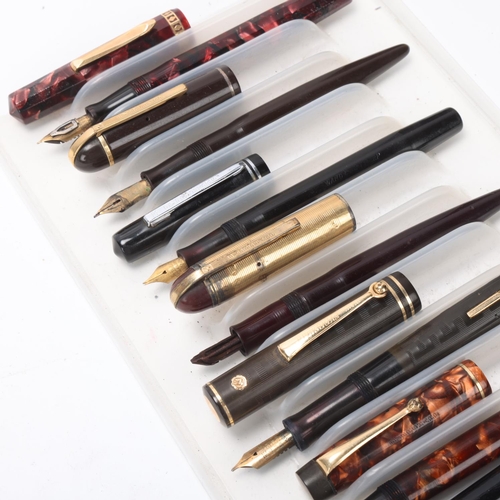 578 - 9 vintage Eversharpe / Wahl fountain pens, 1920s' - 60s' models