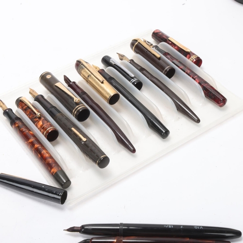 578 - 9 vintage Eversharpe / Wahl fountain pens, 1920s' - 60s' models