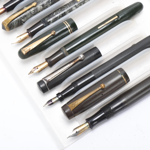 591 - 7 vintage fountain pens, including Conway Stewart, Waterman and Swan