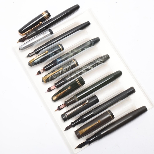 591 - 7 vintage fountain pens, including Conway Stewart, Waterman and Swan