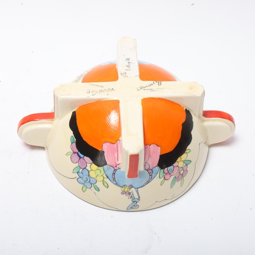 58 - Clarice Cliff Idyll 2-handled bowl, circa 1935, diameter excluding handles 14.5cm