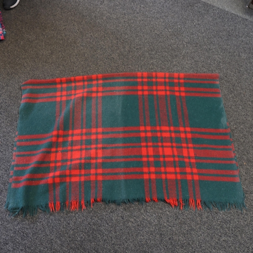 335 - A vintage Scottish Tartan wool blanket, 