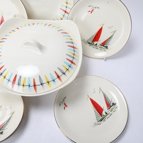 328 - A collection of mid-century tableware, including Homemaker, Midwinter Cherokee, Alfred Meakin, etc.