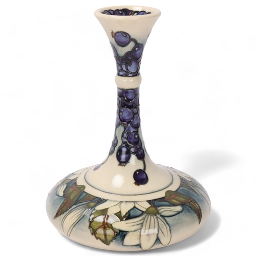 868 - Moorcroft Pottery narrow-necked vase, circa 2000, signed Kaji Devenport, height 24cm