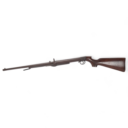 892 - BSA .177 Improved Model D under-lever air rifle with chequered semi-pistol grip and adjustable trigg... 