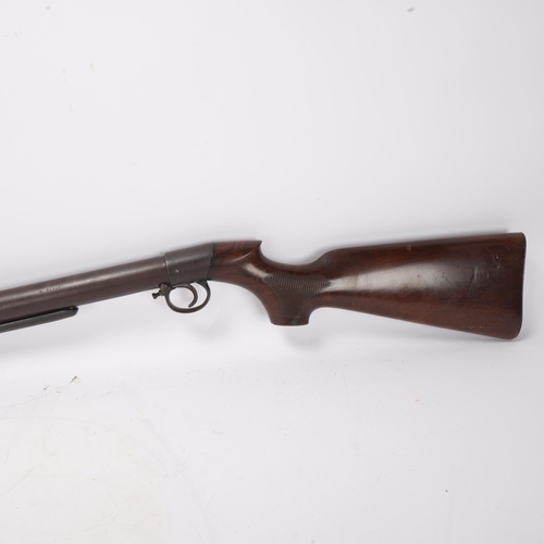 892 - BSA .177 Improved Model D under-lever air rifle with chequered semi-pistol grip and adjustable trigg... 