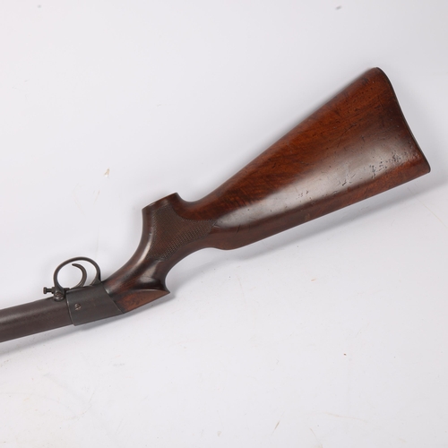 892 - BSA .177 Improved Model D under-lever air rifle with chequered semi-pistol grip and adjustable trigg... 