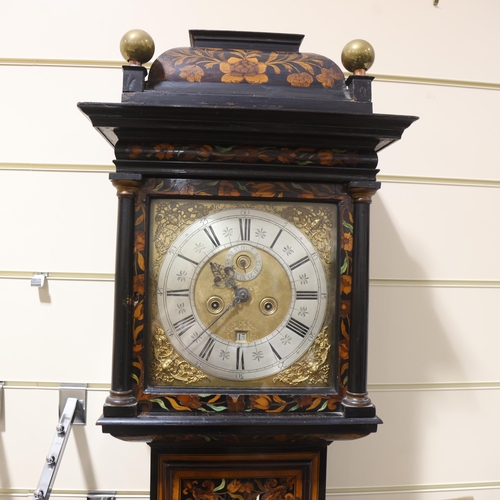 733 - A fine quality William and Mary 8-day longcase clock by Christopher Gould, circa 1690, the elaborate... 