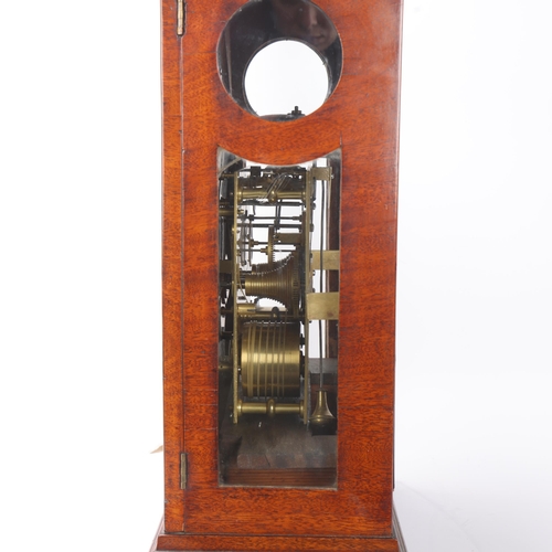 734 - A 19th century mahogany-cased 8-day bracket clock, by Peter Amyot of Norwich, the caddy top case hav... 