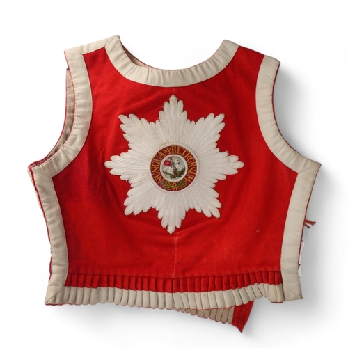 788 - Prussia Guarde du Corps, military vest with embroidered coat of arms on back and front