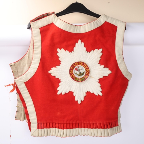 788 - Prussia Guarde du Corps, military vest with embroidered coat of arms on back and front