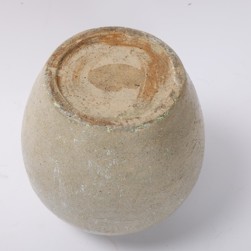 817 - A Chinese Archaic pottery jar, with impressed seal mark under base, height 15cm