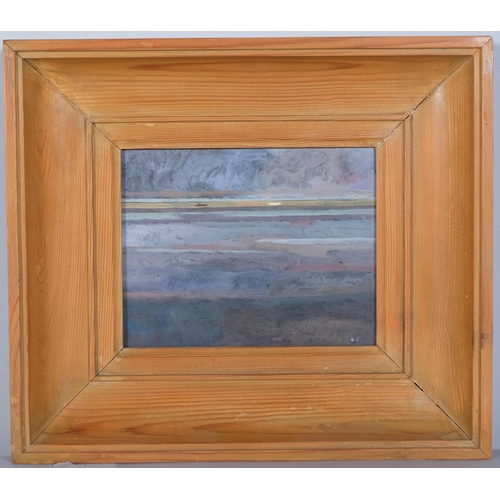 1005 - Gus Cummings (born 1943), seascape, oil on board, signed with monogram, inscribed on frame with date... 