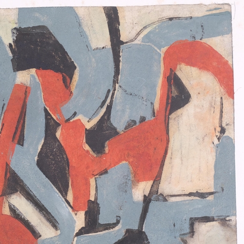 1060 - Lotte Wolf-Koch (1909 - 1977), abstract composition, watercolour, signed, 21cm x 29cm, unframed