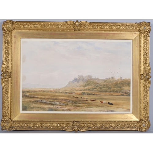 1068 - James Orrock (1829 - 1913), Stirling Castle, watercolour, signed and dated 1888, 32cm x 50cm, framed