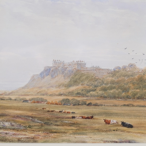 1068 - James Orrock (1829 - 1913), Stirling Castle, watercolour, signed and dated 1888, 32cm x 50cm, framed