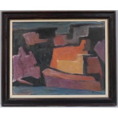 1087 - John Melville (1902 - 1986), abstract composition, oil on canvas, signed and dated 1965, 80cm x 102c... 