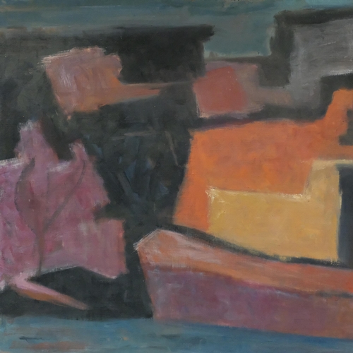 1087 - John Melville (1902 - 1986), abstract composition, oil on canvas, signed and dated 1965, 80cm x 102c... 