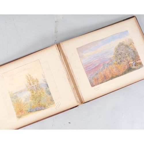 1091 - C M Hammersley, Grand Tour Period album of watercolours, circa 1890s, all signed with monograms CMG,... 