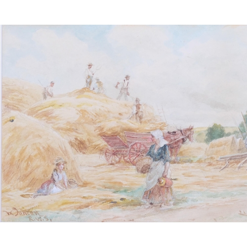 1146 - Walter Duncan, 3 rural scenes, watercolours, all signed, 18cm x 27cm, framed (3)