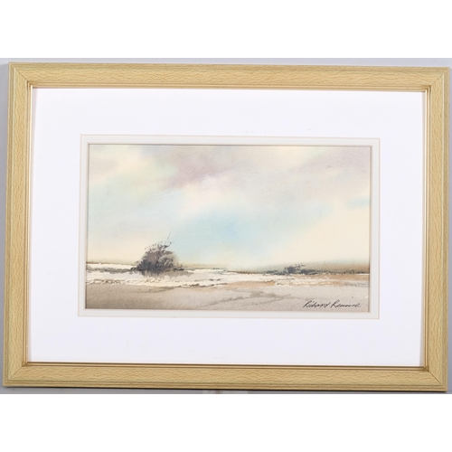 1181 - Richard Rennie (1932), watercolour on paper, Landscape with Clouds, signed lower right, 14cm x 24cm,... 