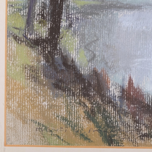 1187 - Aubrey Phillips (1920-2005), pastel on paper, Springtime on the Windrush (1984), signed lower left, ... 