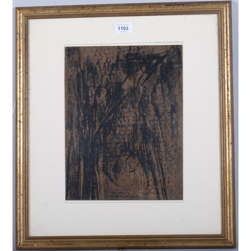 1193 - Vieira da Silva, Brune, original lithograph, 1962, issued XX Siecle Paris, sheet 31cm x 24cm, framed